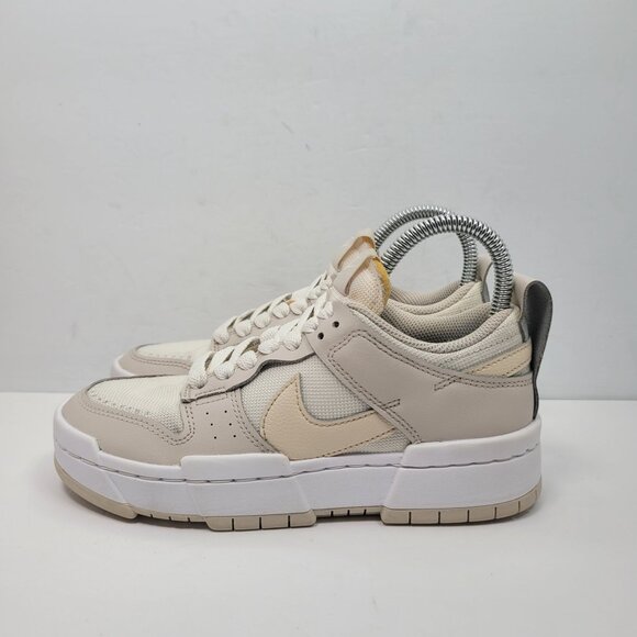 Nike Dunk Low Disrupt Sail Women's White Beige Sneakers CK6654-103 US Size 5.5 - Picture 2 of 8
